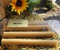 Beeswax Rolled Candles (2)