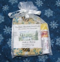 Small 1.75 oz.Milk & Honey Bar and  Vanilla Lip Balm